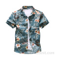 mens printed holiday shirt